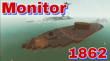 USS Monitor (1862) | Minecraft Tutorial | 1:1 Scale