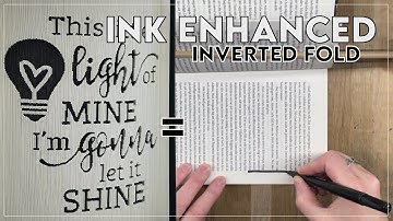 Ink Enhanced - Inverted Fold // Cut and Fold // Coloured with pen // Graph Style Pattern