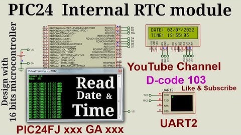 PIC24  Internal RTC module application