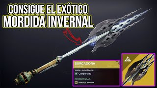 CONSIGUE EL NUEVO EXOTICO *MORDIDA INVERNAL* GUIA COMPLETA - Destiny 2 Misión SURCADORA