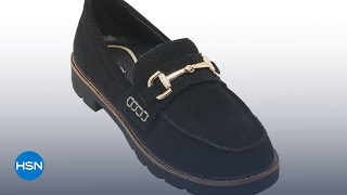 Aetrex Collette Adjustable Suede Bit Loafer | HSN Aetrex Collette Adjustable Suede Bit Loafer | HSN