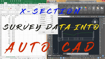 How to plot Survey Cross-Section data into Auto CAD