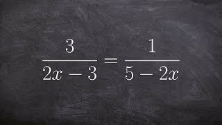 Solving a rational equation by multiplying by the LCD