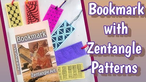 DIY Bookmarks Part -1 || Zentangle Art patterns || Rupali Bhagat