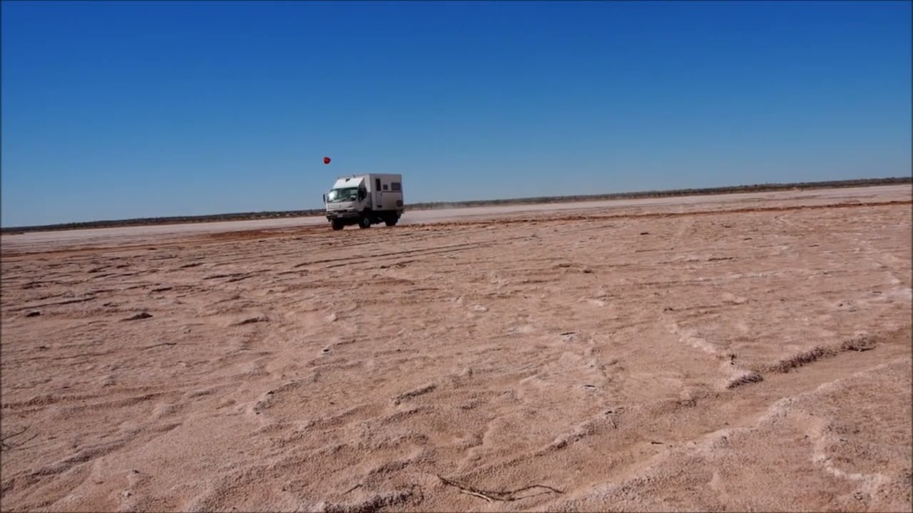 FoxRoo at Simpson Desert crossing Poepple Salt Lake.