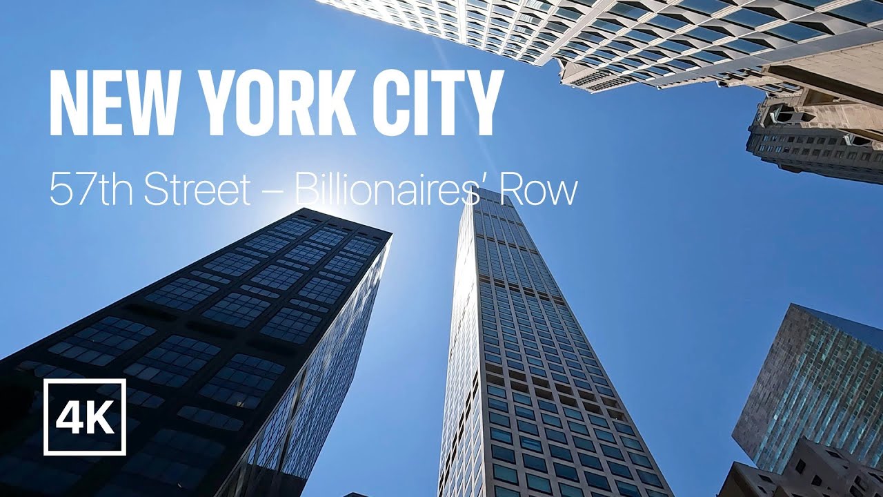  4K New York City Summer Walk Billionaires Row 57th Street Jun 