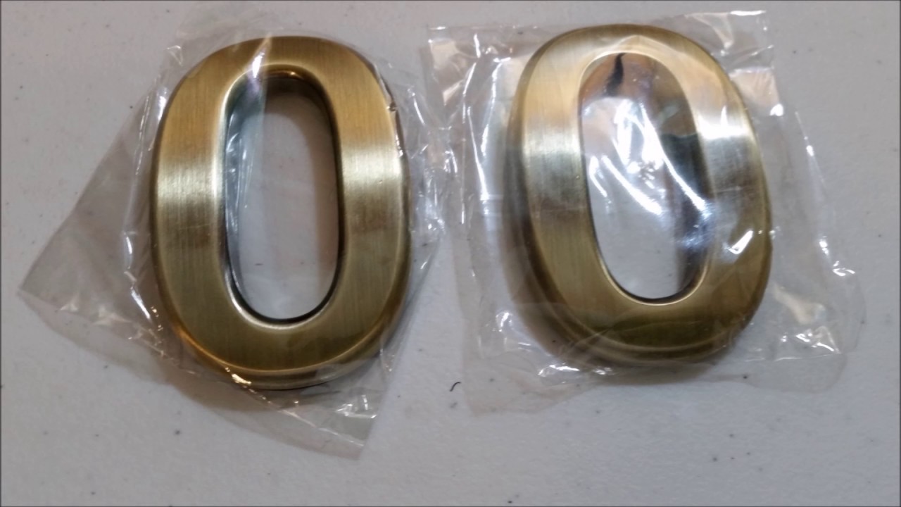 BLK Tech 2 Packs Solid Brass Mailbox Number YouTube
