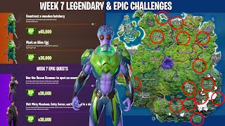 FORTNITE ALL *LEAKED* WEEK 7 CHALLENGES! Full Guide for Legendary & Epic Quests! [Season 7]