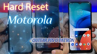 Hard Reset MOTOROLA G7 o como quitar PIN O PATRON HUELLA