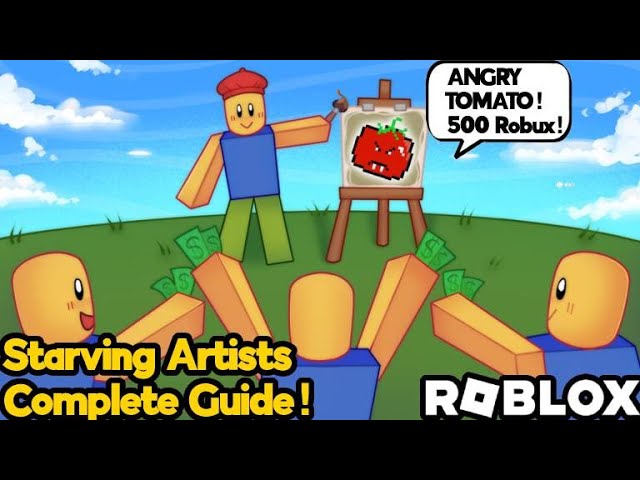 How To Put Prices On Your Art in Roblox Starving Artists Donation