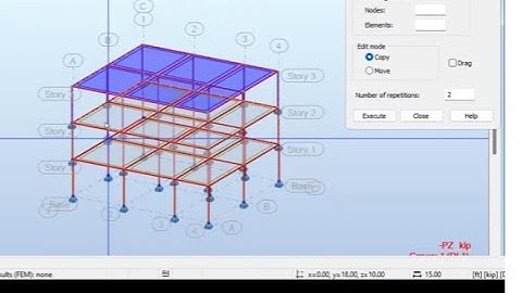5. Autodesk Robot Structural Analysis Tutorial for beginners; Copying stories