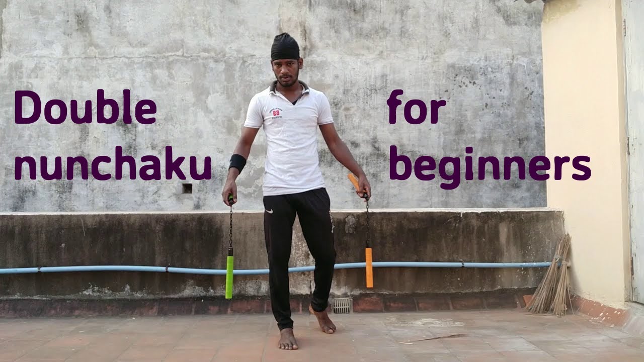 Double nunchaku tutorial for beginners #tamil #stylish - YouTube