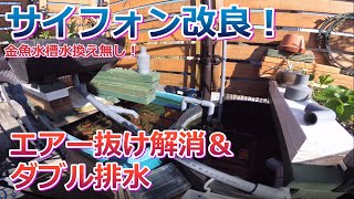 【不具合解消！アクアポニクス】オートサイフォンをスムーズに排水する改良