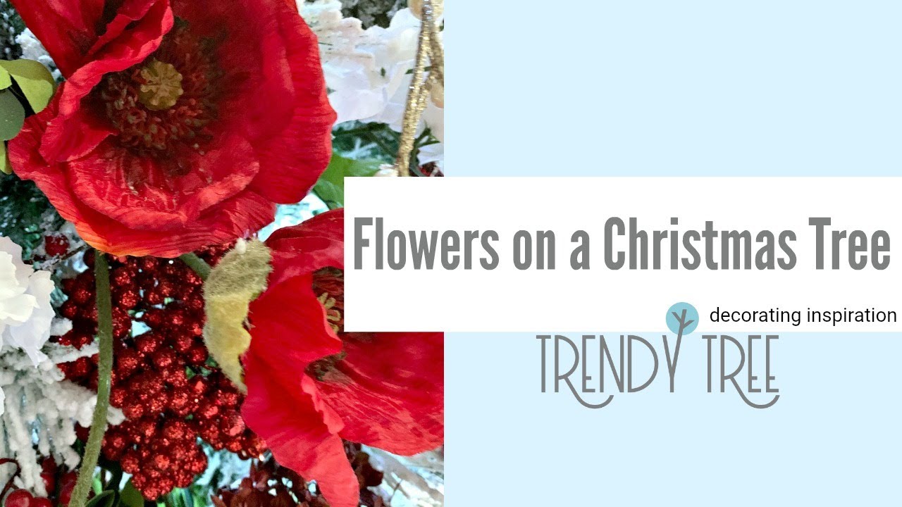 Decorate your Christmas Tree with Red Flowers YouTube