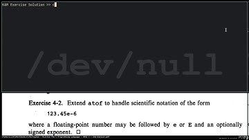 K&R Exercise 4-2 Solution