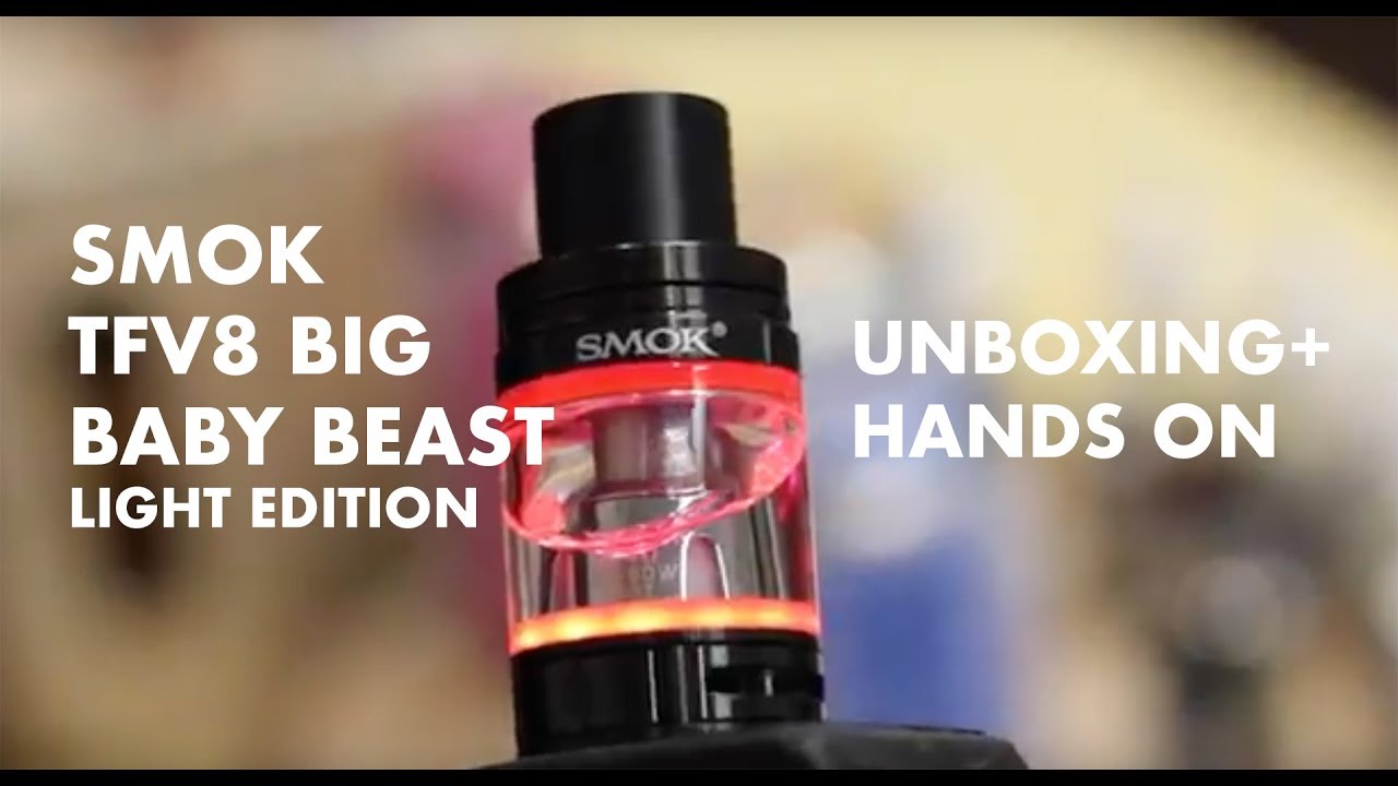 halv otte erstatte klamre sig SMOK TFV8 Big Baby Beast Light Edition Unboxing & Hands On - YouTube