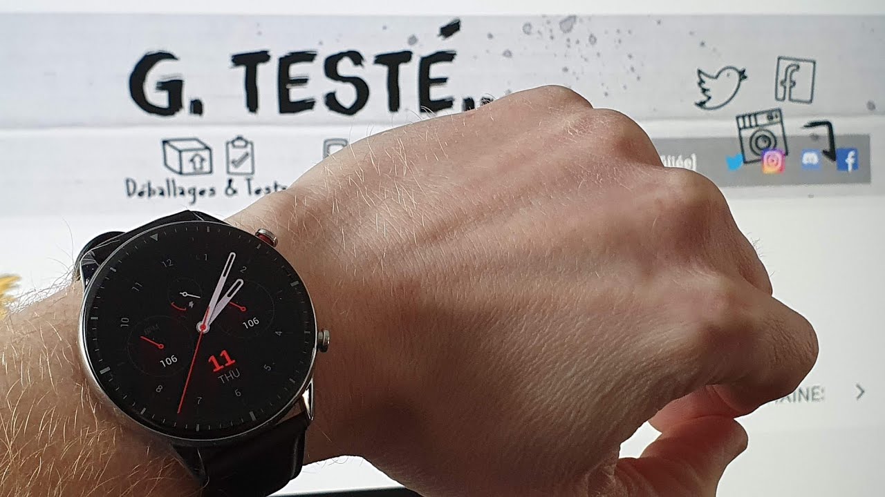 Amazfit GTR 2 Classic (Acier Inox/Cuir) ⌚ mise à jour de ma GTR (découverte/déballage)