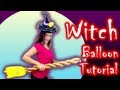 WITCH COSTUME Balloon Animal Tutorial - Learn Balloon Animals with Holly!