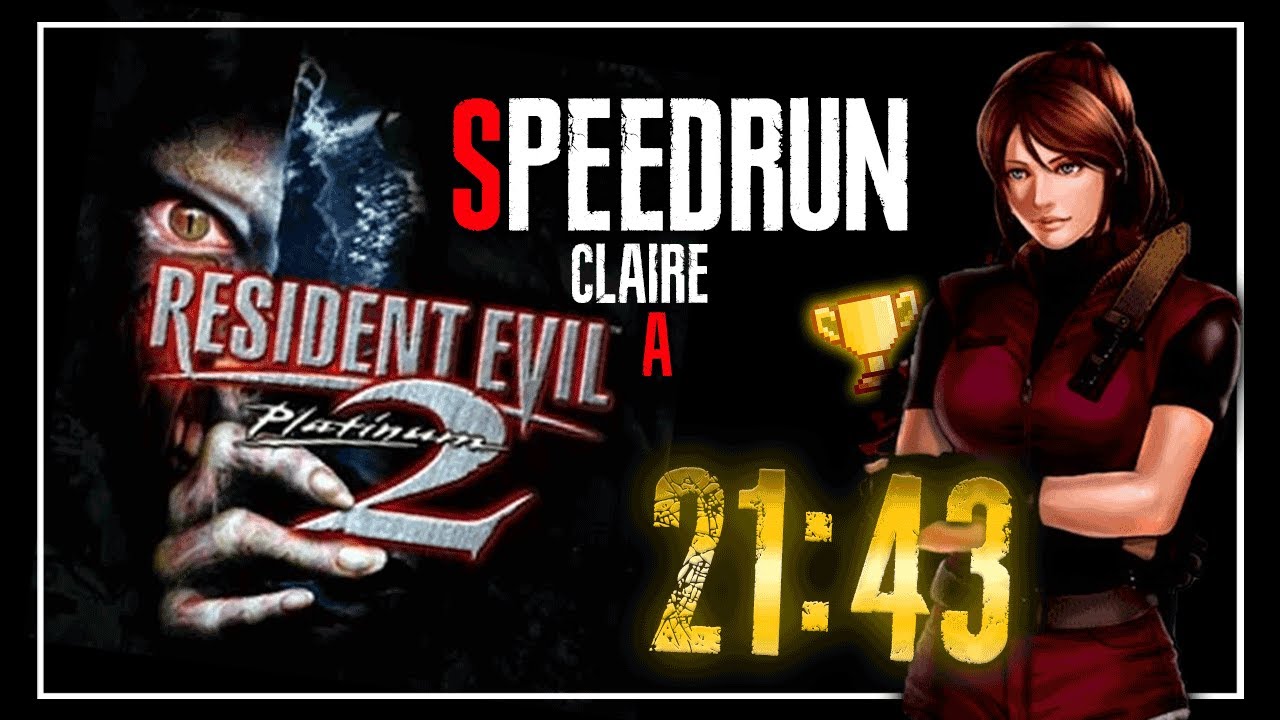 Resident Evil 2 (1998) Speedrun Claire A 21:43 (Former World