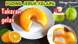 WOW.. Fresh & cool young coconut orange pudding recipe for the throat | NEWEST PUDDING || Hamzah ...
