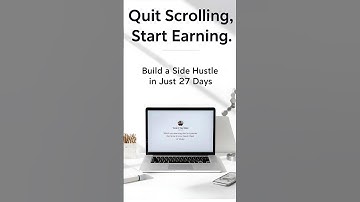 Quit Scrolling, Start Earning: Build a Side Hustle in Just 27 Days #SideHustle #MakeMoneyOnline