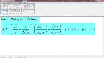 Gõ tiếng việt trong mathType