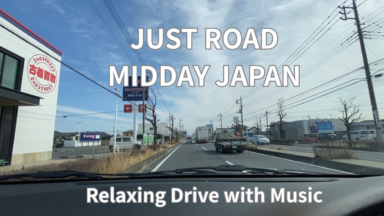 This Is Real Japan – Midday Local Drive – Relaxing Small Town Road Trip (1.5 Hour)