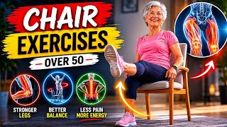 Seniors|Try These 3 Easy Chair Exercises to Improve Mobility & Strength (Doctors recommend)