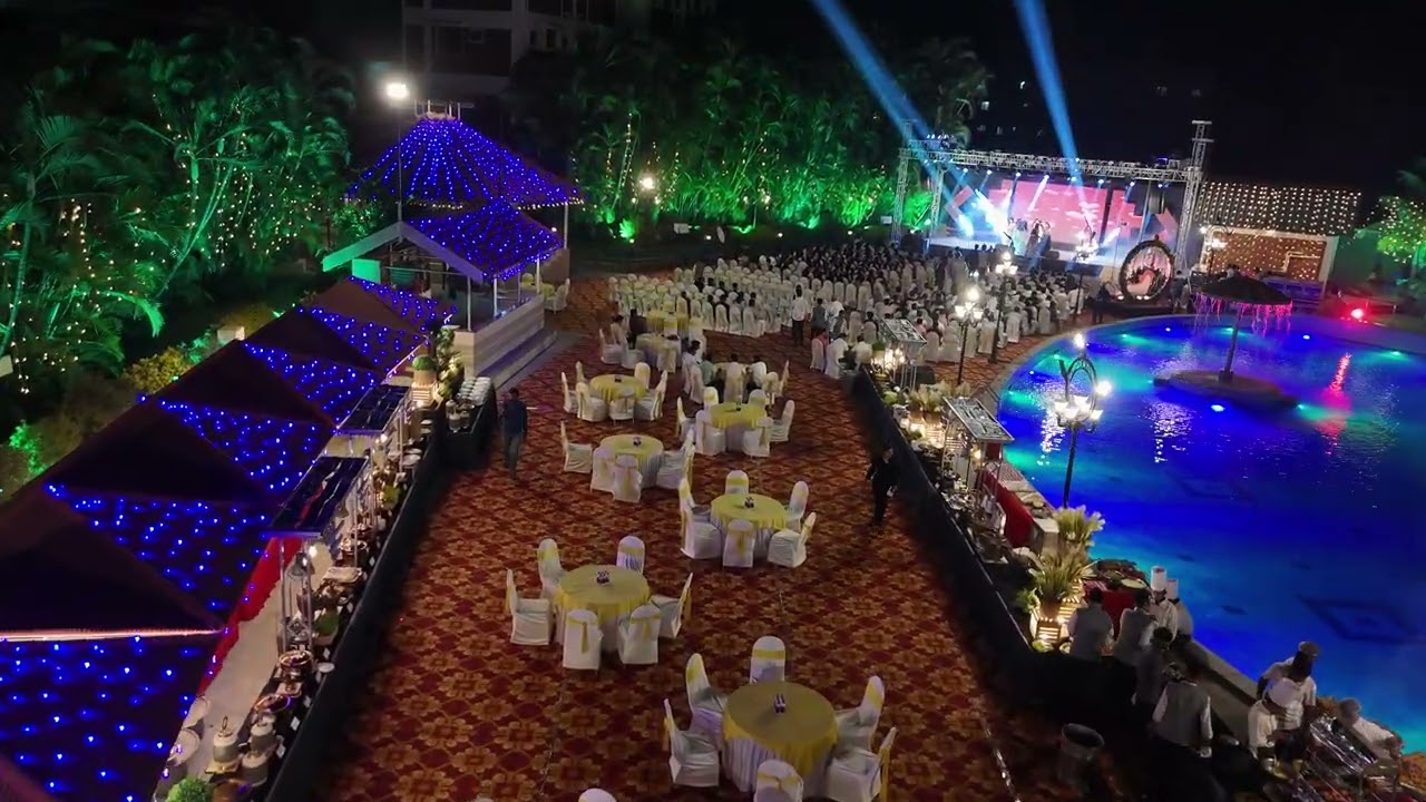 Manali Resort Poolside Sangeet event.