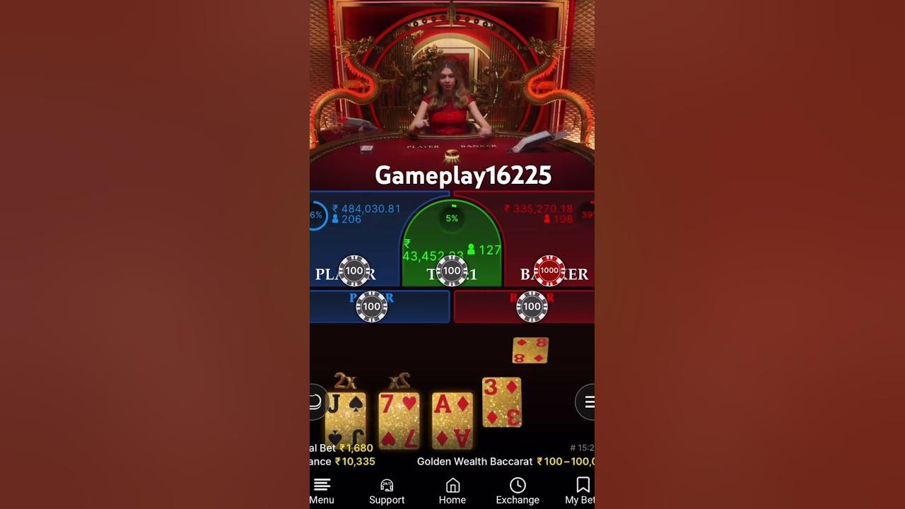 Good win with a Pair of 4’S #casino #baccarat #speedbaccarat #money #1xbet #lucky #winning #classic