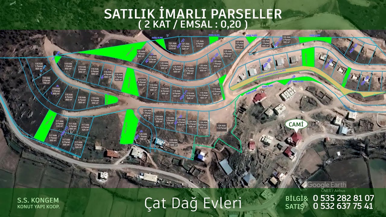 Çat Köyü Parsellleri