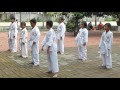 Latihan Karate di taman Prestasi A Yani