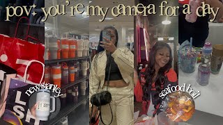 ☆ pov: you&#39;re my camera for a day ☆ | STANLEY CUP + SEAFOOD BOIL + MALL SHOPPING + CHIT-CHAT GRWM