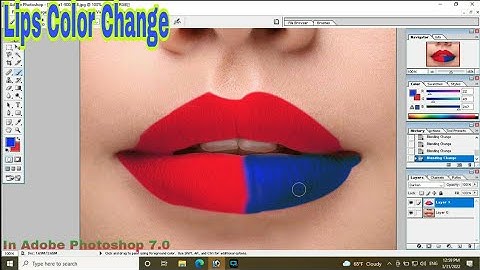 How To Change Lips Color In photoshop 7.0 Adobe Photoshop 7 How To Change Lips In ( Nepali)