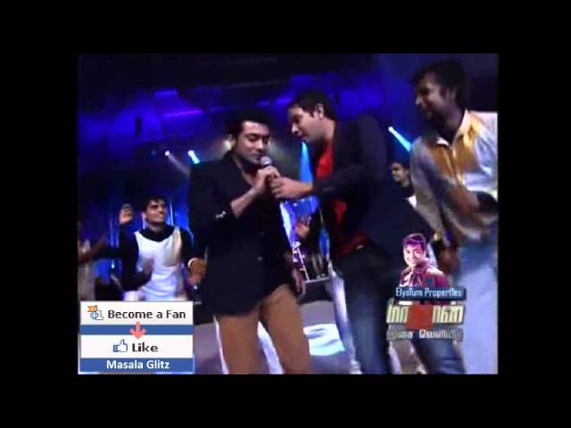 Surya Performs LIVE With Singer Karthik - ( Ava Enna Enna Thedi Vantha Anjala ) class=