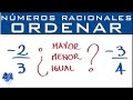 Orden de números racionales | Fracciones negativas