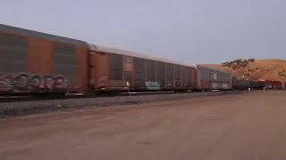 Union Pacific freight train at Bealville, CA