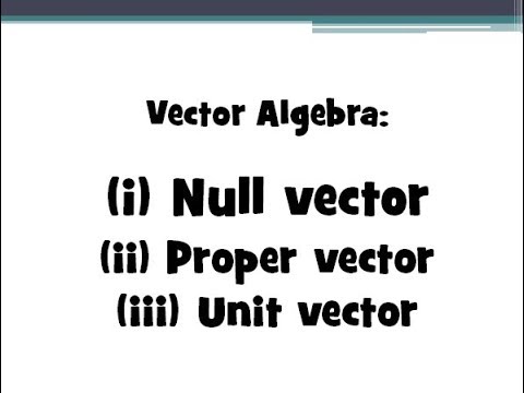 003. Vector Algebra