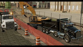 Road Job Start to Finish | FS22 Construction Dedi MP Server 'Timelapse' #12