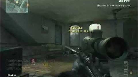 Double Headshot with 1 bullet! - MW3