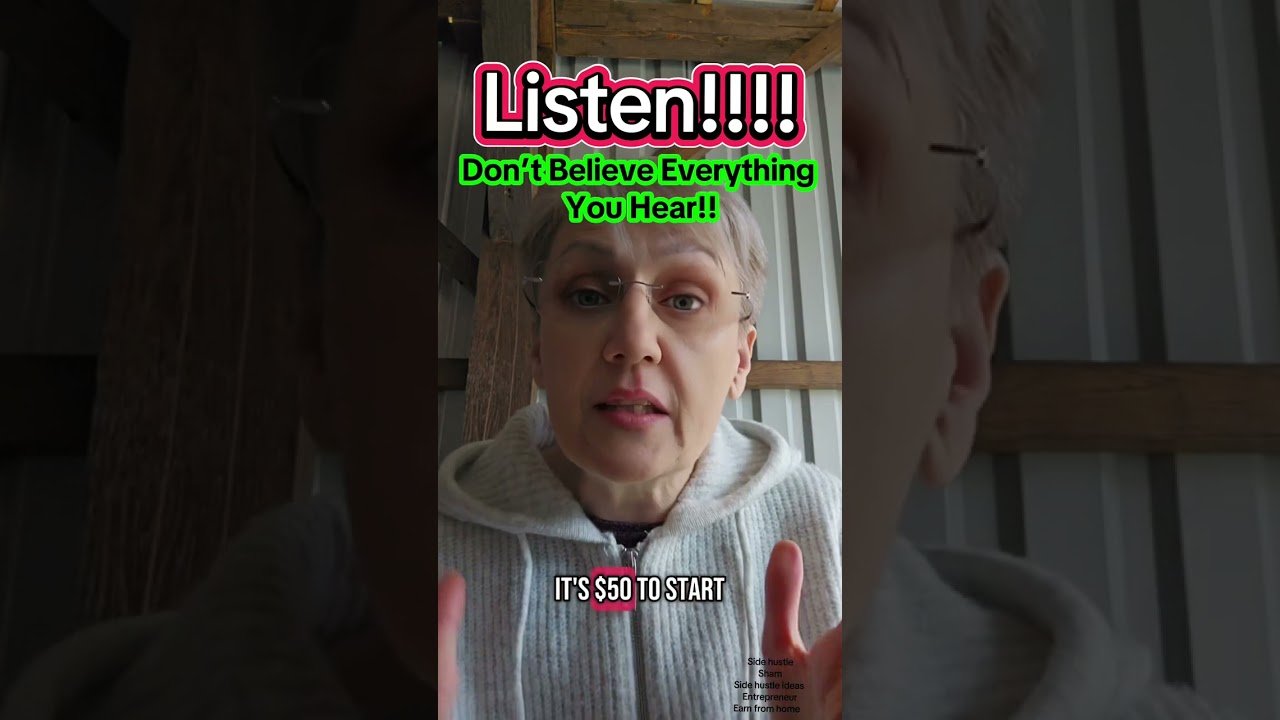 Stop believing everything you hear! This is a legit side hu stle that is safe, affordable beginner