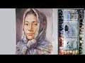 Realistic Watercolor Painting Portrait Demonstration