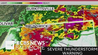 First Alert Weather: Thunderstorms move into Baltimore metro area
