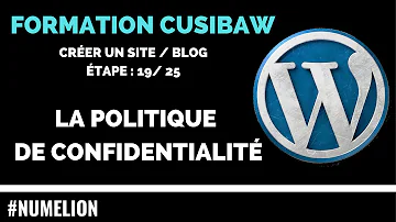 Où trouver la politique de confidentialité ?