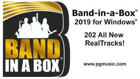 Band-in-a-Box® 2019 for Windows - 202 New RealTracks Overview