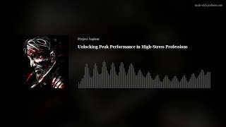 Unlocking Peak Performance in High-Stress Professions