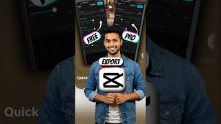 CapCut Free Export High Resolution #sorts #youtubeshorts #capcut