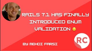 Rails 7.1 has finally introduced enum validation! 👊