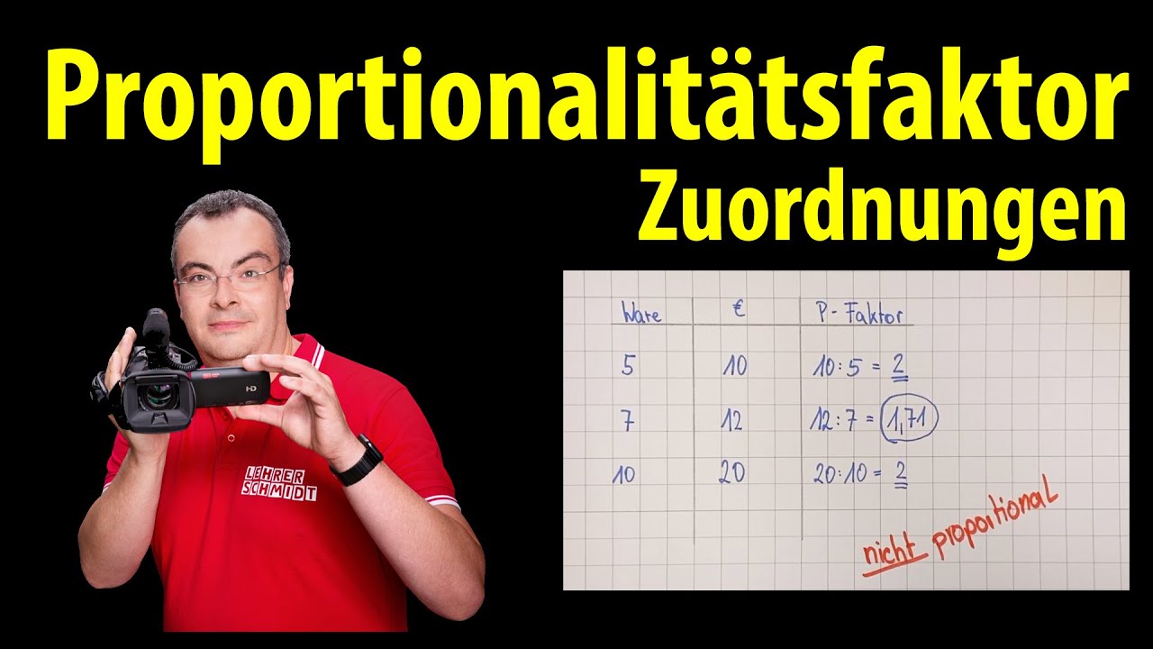 New Update Proportionalitätsfaktor - Zuordnungen einfach erklärt | Lehrerschmidt