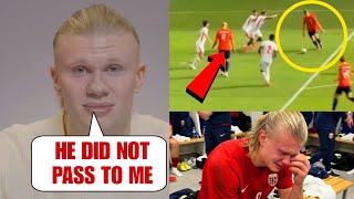 Erling Haaland Finally Reacts to Sorloth Not Passing Him the Ball After Norway Out Of Fifa World Cup